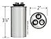 Trane CPT00659 / CPT-0659 - 30 + 5 uF MFD x 440 VAC Genteq Replacement Dual Capacitor Round # C4305R / 97F9981