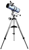 Best Price Rokinon 1000 x 114mm Reflector Telescope with Tripod (Blue)