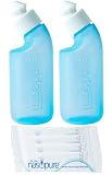 Neti Pot Sinus Rinse / Nasal Irrigation Travel Kit – 4 ounce bottle – 2 Pack