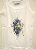 Mermaid Tattoo Spaghetti Strap Tank Top White Ladies Mermaid Cami Tank $10.00 Shirt Walla Balla Wear