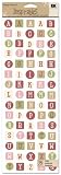 EK Success SPINSS008 Inspirables Simply Seasonal Holiday ABC Stickers