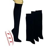 6 Paar Damen-Wellness-Kniestrümpfe in schwarz