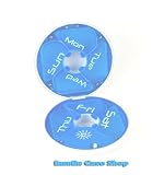 Med Sun 7 Day Fashion Compact Pill Organizer Color Blue