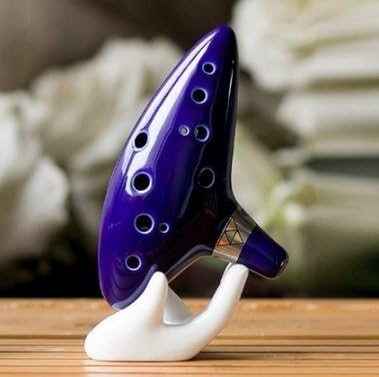 NEW Blue 12 Hole Ocarina Ceramic Alto C Legend of Zelda Zelda Ocarina Flute