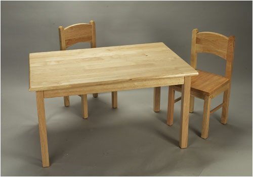 Rect Table & 2 Chair Set-Natural