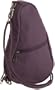 AmeriBag Microfiber Baglett Shoulder Bag,Eggplant,one size