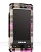 Premium Samsung Omnia i900 i910 Hard Crystal Case Pink Checkered Design