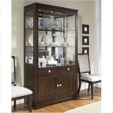 Shadow Ridge China Cabinet in Dark Chocolate