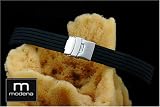 20mm MODENA F-1 style Italian Rubber Watch Band w/ Deployant / Deployment Buckle / Clasp