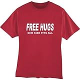 Free Hugs One Size Fits All Adult Unisex T-shirt Choice of Colors