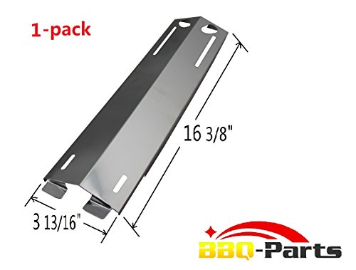 Hongso SPC271 (1-pack) Stainless Steel Heat Plates, Heat Shield, Heat Tent, Burner Cover, Vaporizor Bar, and Flavorizer Bar Replacement for Select Gas Grill Models by Grand Cafe, Grill Chef and Others (16 3/8