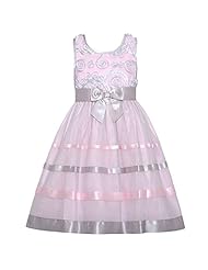 Girls  Organza/Polyester/Satin  Dress With a Bow(s) and a Ribbon 
