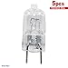 ETOPLIGHTING 5 pcs JCD 120V G8 20W Halogen Light Bulbs, 5XG8-120V-20W