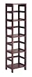 Winsome Wood 4-Shelf Narrow Shelving Unit, Espresso