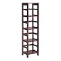Winsome Wood 4-Shelf Narrow Shelving Unit, Espresso
