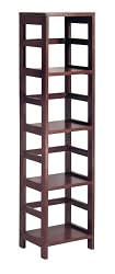 WinsomeWood4-ShelfNarrowShelvingUnit,Espresso