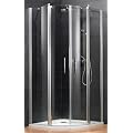 Schulte D645506 01 500 Runddusche Alexa Style, Radius 550 mm, H1900 x B900 x T900 mm, 5-mm-ESG Echtglas Klar hell inklusive Fixil, alunatur