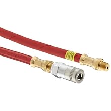 Alemite 6654-A Grease Gun Hose, 18" Length, Coupler 6304-B, Hose 317850-1F, For Use with Hand Operated Grease Guns, 1/8" NPTF