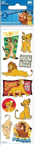 Disney Lion King Dimensional Scrapbook Stickers 
