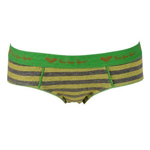 Roxy Damen Unterw&auml;sche Shorty Bikini Stripes, bly banzai str, 38-40 (L), XMWUW062-