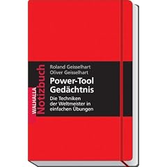 Notizbuch Power-Tool Ged�chtnis: Die Techniken der Weltmeister in einfachen �bungen; gebunden mit Leseband, verschlie�bar mit Gummiband; Walhalla Notizbuch