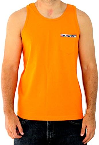 Color Latino MEN'S TANK-TOP - Aztec - ORANGE, X-Large