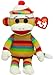 Ty Beanie Babies Socks Monkey (Stripes)