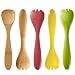 Bambu Laquerware Curvy Servers (Lemongrass)