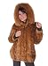 Hooded Fur Mink Parka - Golden Fox Trimmed