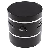 Portable Vibration Speaker for iPhone, iPad,iPod,Laptops and Other Devices with 3.5mm Jack (Black)