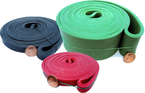 Rubberbanditz Pull Up / Crossfit Band Set - Medium, Heavy, Power Bands (#2, #3, #5)