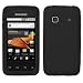 Solid Black Silicone Skin Gel Cover Case For Samsung Galaxy Prevail M820
