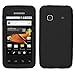 Solid Black Silicone Skin Gel Cover Case For Samsung Galaxy Prevail M820