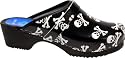 Cape Clogs Skulls Wooden Clogs