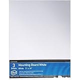 Crescent Cardboard Mounting Value Pack, 11 by 14-Inch, White, 3-Pack