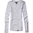Fox Racing Reunion Thermal Girls Long-Sleeve Sports Wear Shirt w/ Free B&F Heart Sticker Bundle - White