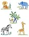 Toys : Zoo Animals Jennys Safari Wallies Wallpaper Cutouts