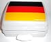 1a TUPPER A126 Deutschland Fan Sandwich-Box --- scharz rot gold