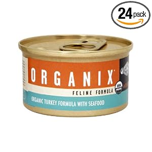 Castor and Pollux Organix Feline Formula, Turkey with Seafood, 3-Ounce Cans (Pack of 24) by Castor & Pollux