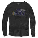 Utah Jazz '47 Brand Charcoal Vintage Logo Scrum Long Sleeve T-Shirt