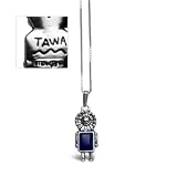 Tawa Kachina Sterling Silver and Lapis Pendant