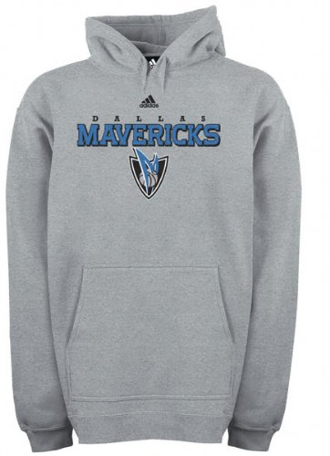 Dallas Mavericks Grey adidas True Fleece Hooded Sweatshirt