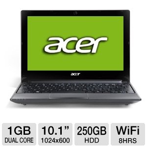 Acer Aspire One AOD255E-1482 10.1-Inch Netbook (Diamond Black)