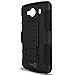 ZTE Blade L2 Plus Case, CoverON® [Trekker Series] Holster Belt Clip Hybrid Silicone + Hard Stand Phone Case For ZTE Blade L2 Plus - Black & Black