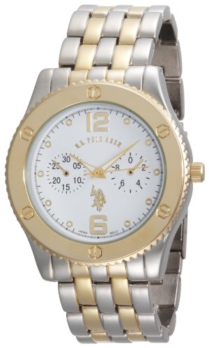 U.S. Polo Assn. Men's USC80000 Two-Tone White Dial Bracelet Watch