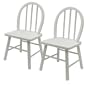 Winsome Wood Assembled Set of 2 Kids Chairs, White