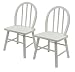 Winsome Wood Assembled Set of 2 Kids Chairs, White Image