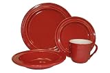 Emile Henry 4-Piece Dinnerware Set, Cerise
