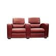 2 Seat Burgundy Leather Theatre Seating By Wholesale Interiors