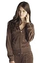 Bella Ladies Velour Hooded Sweatshirt